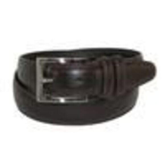 Aquarius Men's Big & Tall Leather Padded Belt with Satin Buckle - Picture 3 of 6